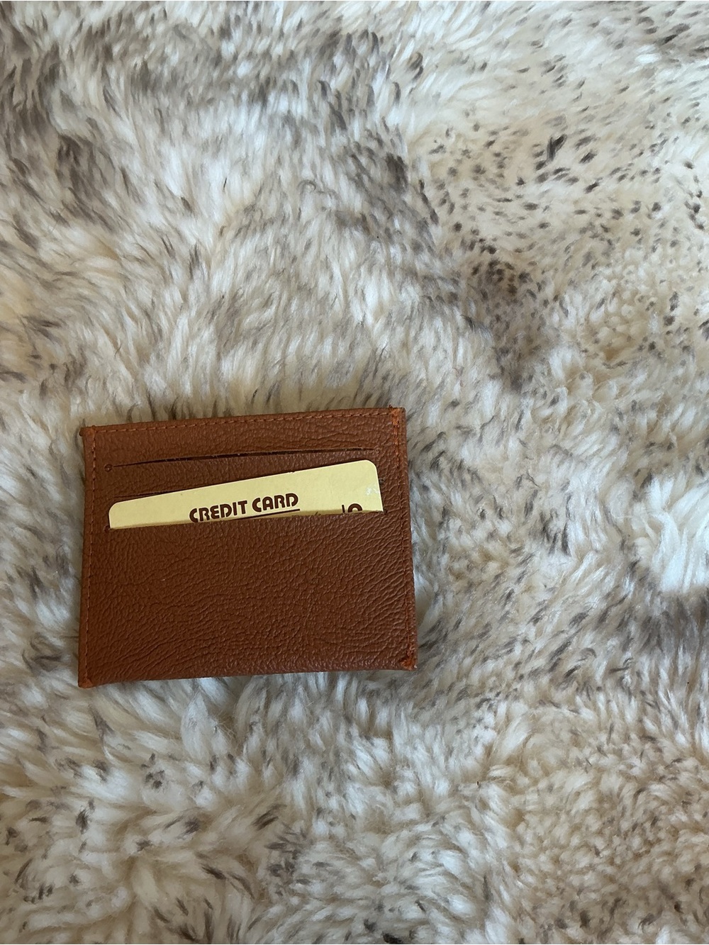 Leather Clutch Wallet in Brown with Paisley Flap - Picture 4 of 7